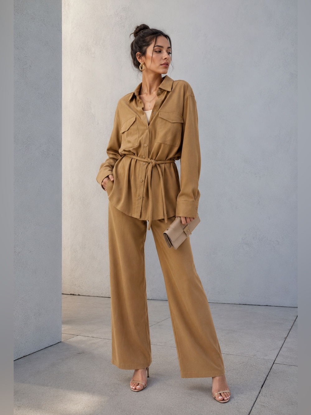 🇺🇸Firm Price🇺🇸  Good American belted suede jacket